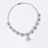 Cross-border European and American pearl zircon necklace, earrings and jewelry set, studded with diamonds, rope knot fashionable and versatile accessories wholesale Item Picture